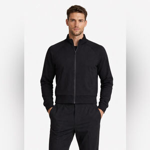 Patrick Assaraf Black Zip-Up sweater Small | Stretch Minimalist